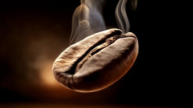 Steaming Roasted Coffee Bean