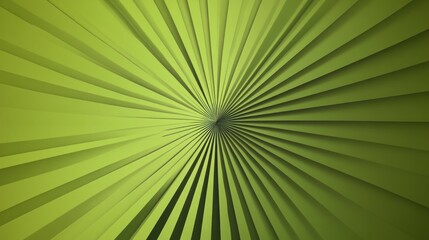 Obraz premium Radiating green palm leaf pattern