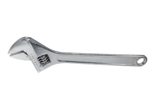 Adjustable wrench isolated
