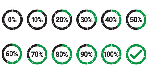 Humidity level. Graphics of drop of water with different percentages. Hydration. Water amount. Precipitation percentage PNG.