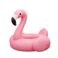Pink Inflatable Flamingo Pool Float