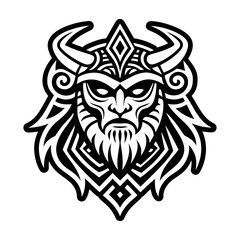 A glyph style icon of greek mythology tattoo