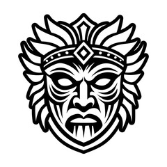 Fototapeta premium A solid style icon of theatre mask tattoo