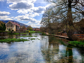 Wonderful Gacka river spring at the village of Sinac, Croatia, called Majerovo Vrilo