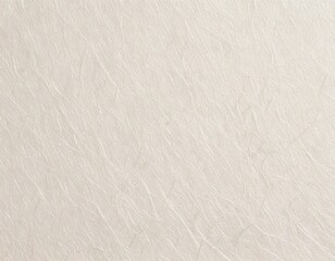 Un primer plano macro de una superficie de papel japonés "washi" en un tono blanco hueso suave, mostrando una textura fibrosa delicada y casi translúcida.