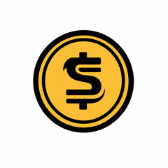 Obraz premium Stablecoin - Vector icon, isolated on white background - 