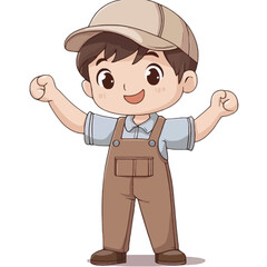 Fototapeta premium Stagehand - Vector icon, isolated on white background - 
