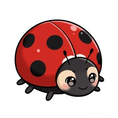 Obraz premium Cute Cartoon Ladybug Illustration