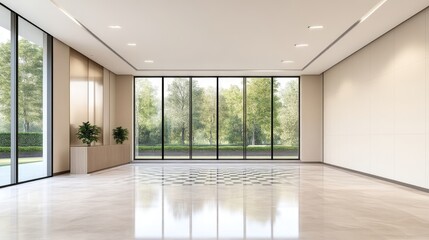 Modern, spacious, light-filled interior