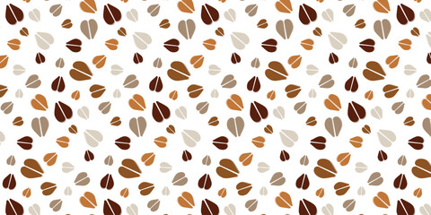 playful scatter seamless pattern with sheep footprints in neutral palette. animal footprints background for textile, fabric, wallpaper, wrapping and other