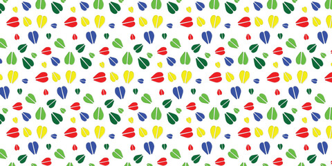 playful and colorful scatter seamless pattern with sheep footprints. animal footprints background for textile, fabric, wallpaper, wrapping and other