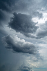 Cloudy sky view before storm