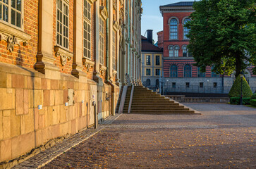 Architectural detail in the old town of Stockholm, Sweden