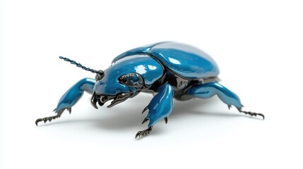 Naklejka premium This artistic interpretation of a beetle merges gothic and modern art styles, emphasizing the beauty of insects while evoking a sense of wonder and fascination.