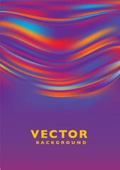 A Vibrant and Colorful Abstract Vector Background Featuring Unique Wave Patterns Full of Energy