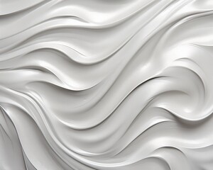 Abstract Light Gray Undulating Forms