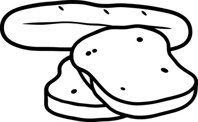 Creamy Mashed Potatoes in a Bowl with Spoon Simple Line Art Design