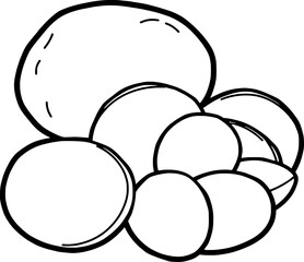 Honey Jar with Dipper A Simple Line Drawing Illustration