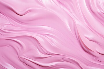 Obraz premium Pink Creamy Substance with Swirling Texture