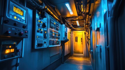 Circuit boards and embedded systems inside an open industrial control cabinet