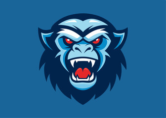 Fototapeta premium Angry Monkey Mascot Logo