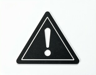 exclamation mark on black