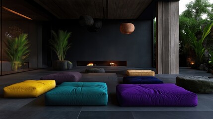 Modern Tropical Meditation Space