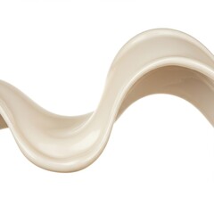Creamy vanilla swirl liquid motion abstract smooth flow background art