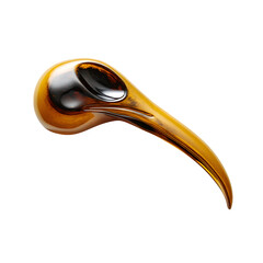 Obraz premium wide angle image of a food clip shaped like a bird beak, isolated on white background