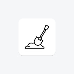 Garden Shovel, vector, pixel perfect, illustrator file