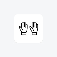 Obraz premium Garden Gloves, vector, pixel perfect, illustrator file