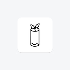 Diy Compost Tube, vector, pixel perfect, illustrator file