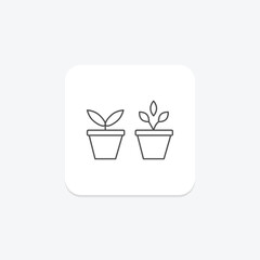 Herbs In Pots, vector, pixel perfect, illustrator file
