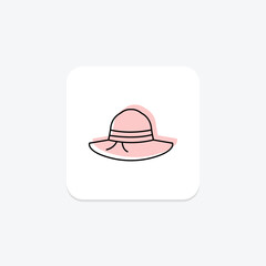 Gardening Hat, vector, pixel perfect, illustrator file