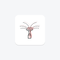 Sprinkler Watering, vector, pixel perfect, illustrator file