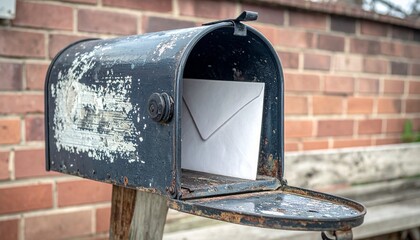 A weathered mailbox with no letters inside - Loneliness