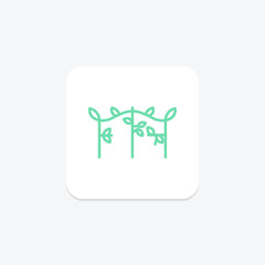 Trellis With Vines, vector, pixel perfect, illustrator file