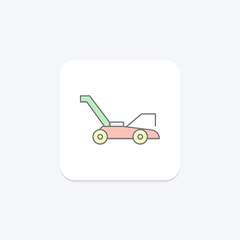 Lawn Mower, vector, pixel perfect, illustrator file