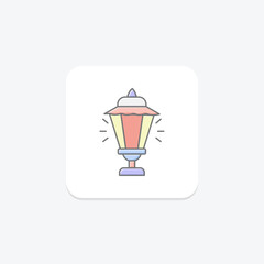 Garden Light Lamp, vector, pixel perfect, illustrator file
