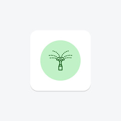 Sprinkler Watering, vector, pixel perfect, illustrator file