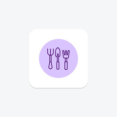 Gardening Tools Set, vector, pixel perfect, illustrator file