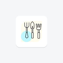 Gardening Tools Set, vector, pixel perfect, illustrator file