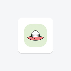 Gardening Hat, vector, pixel perfect, illustrator file