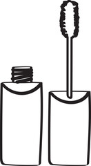 Lined Skincare products Mascara Self Care