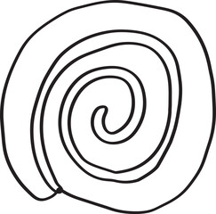 Lined Cinnamon Roll Cake Dessert