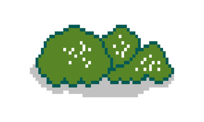 pixel art of bush illustration icon