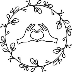 vector illustration of a love symbol 