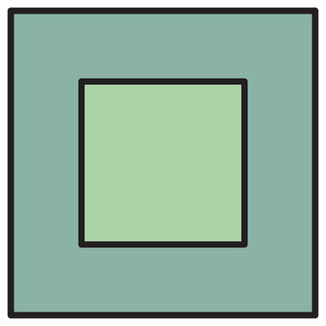 Minimalist Nested Square
