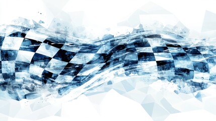 Checkered Flag, Abstract Racing Background