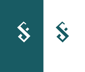 Abstract Geometric SB Logo Design Letter S Branding